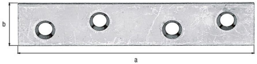 GAH Alberts Flachverbinder 80x 15mm Stahl, gelb sendzimirverzinkt (339265)