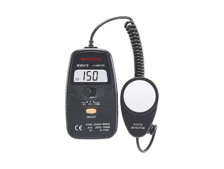 Steffen Lux-Meter Digital Ms6610 Schwarz 0-50 000 Lux'