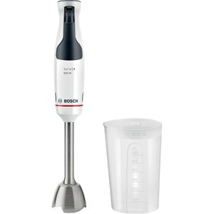 Bosch Stabmixer Serie 4 ErgoMaster, MSM4W210, 600 Watt, stufenlos, Keramik-Kupplung, Edelstahl