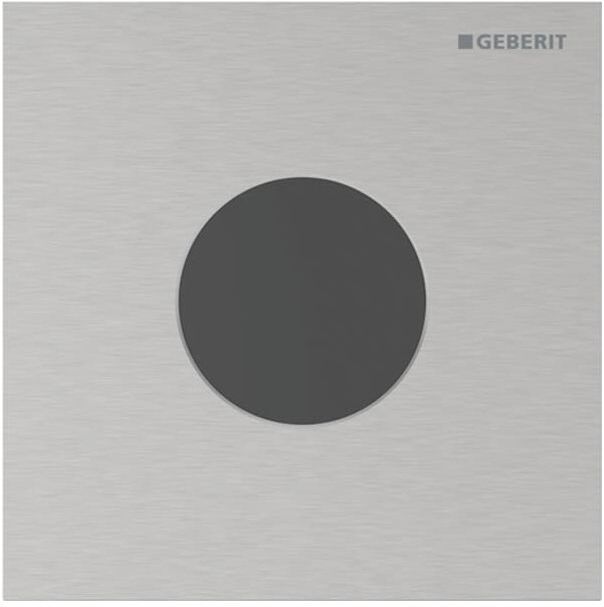 Geberit Typ 40 Urinal-Steuerung 116034FW1 elektronisch, Batteriebetrieb, Round, gebürstet, easy-to-clean-beschichtet
