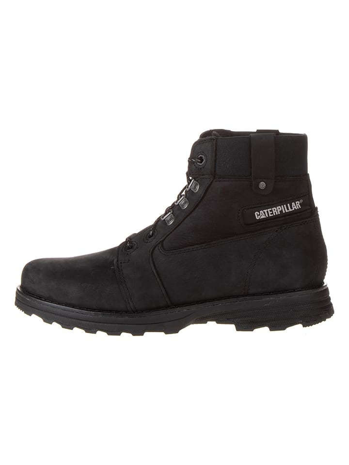 CAT Leder-Boots "Charlie" in Schwarz - 39,5