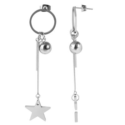 Paar Ohrstecker ADELIA´S "Damen Ohrstecker aus Edelstahl", silber, Ohrringe, Damen, Damen, Edelstahl
