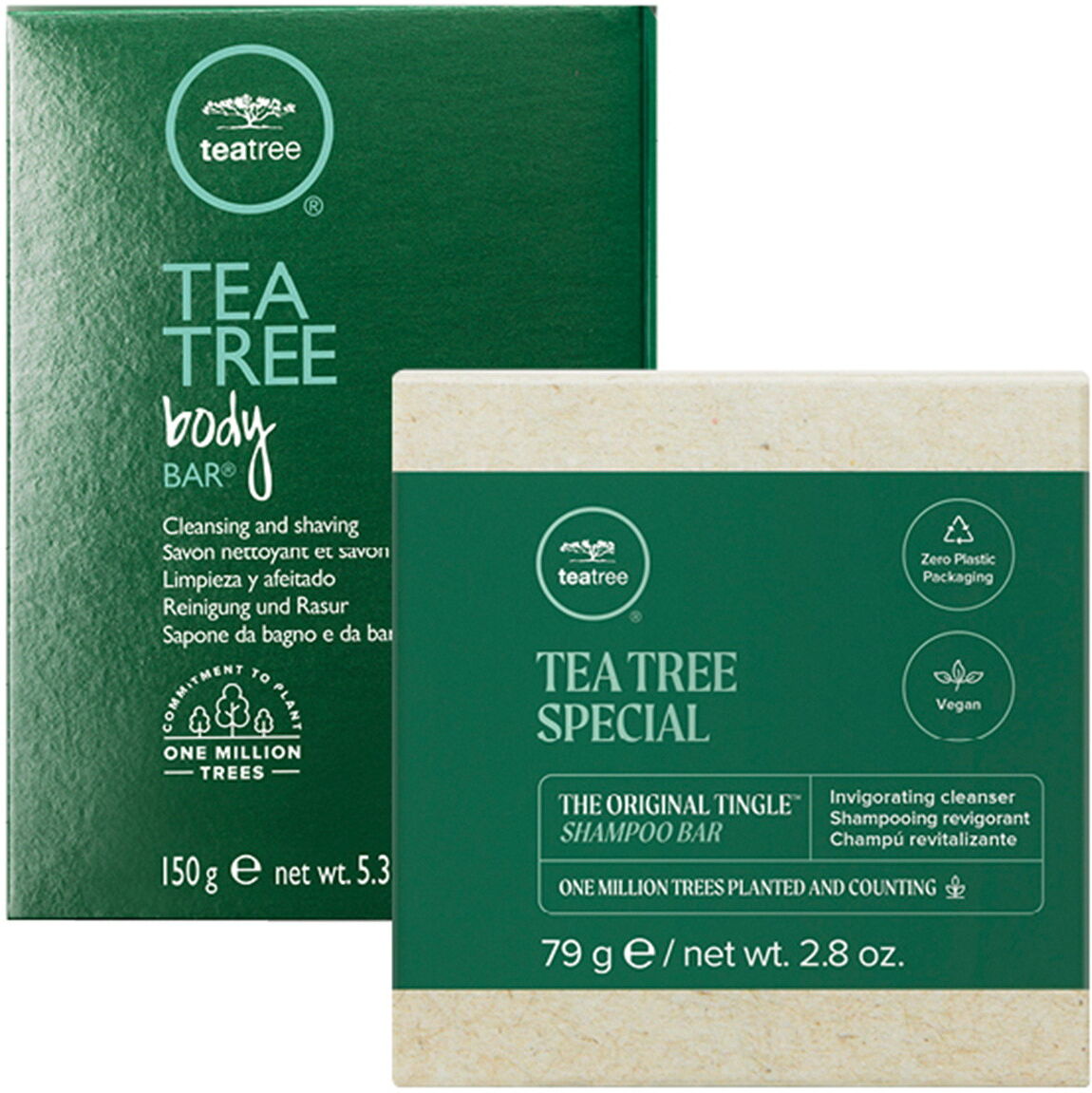 229g Paul Mitchell Tea Tree Special Save On Set (Body Bar 150g + Shampoo Bar 79g)