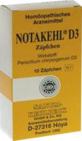 NOTAKEHL D 3 Zäpfchen 10 St
