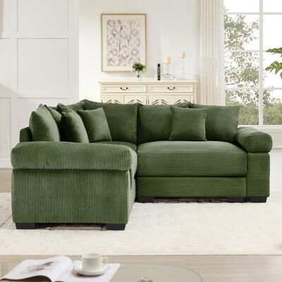 Unbranded "79"" Oversized Cloud Modular Corner Sofa with Deep Seat and Extra-Wide Armrests"