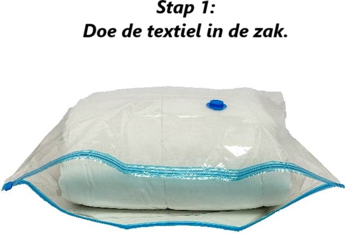 Practo Home Vacuüm Opberghoezen 13-delige Reisset met reispomp voor textiel