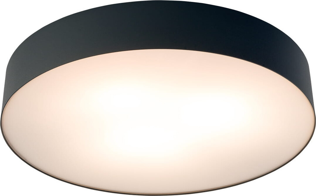 Lyora Arena zwarte plafondlamp met LED en dimbare optie
