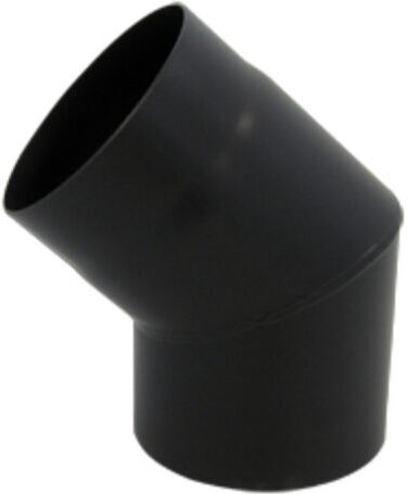 Bertrams ST-Pu Segmentbogen 08SB45-180L 45°, 180 mm, geschweißt, pulverbeschichtet, schwarz