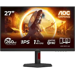 AOC 27G4ZR 27 Zoll Full-HD Gaming Monitor 0,3 ms Reaktionszeit 260 Hz