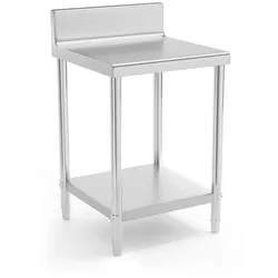 Royal Catering Helloshop26 - Professioneller Küchenarbeitstisch aus Edelstahl 60 x 60 cm mit erhöhter Kante Tragkraft 150 kg