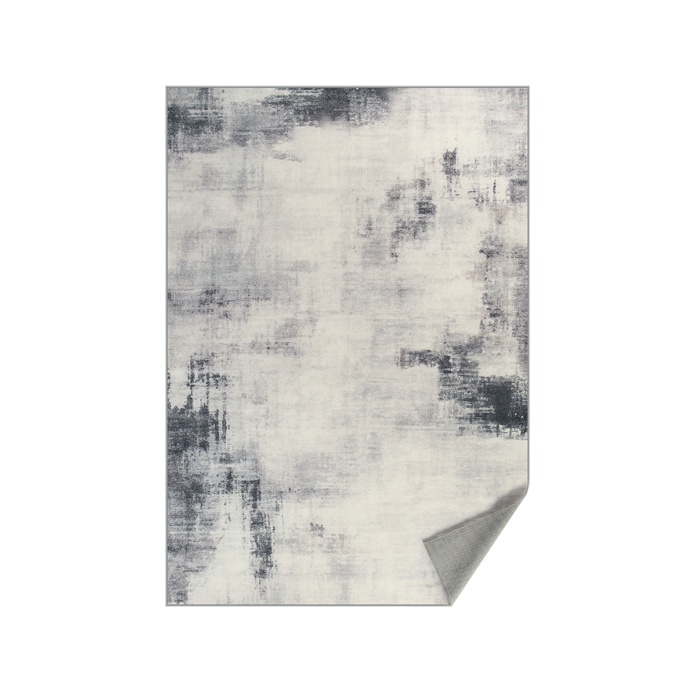 SONGMICS Wohnzimmer Teppich 160 x 230 cm moderner Abstrakter Stil taubengrau TAR077G01