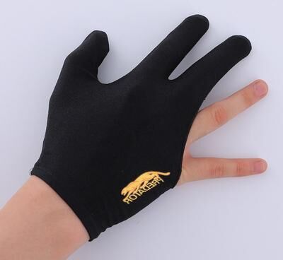 Multisell Products Hub Elastic Snooker Gloves, Non Slip Spandex Billiards Gloves, Breathable Three Finger Open Gloves For Men And Women black right Hand
