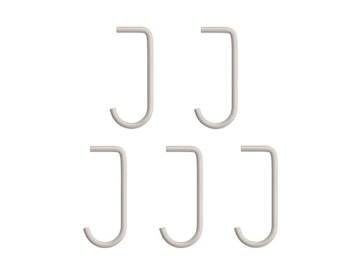 String - Haken für Metallboden, beige (5er-Set)
