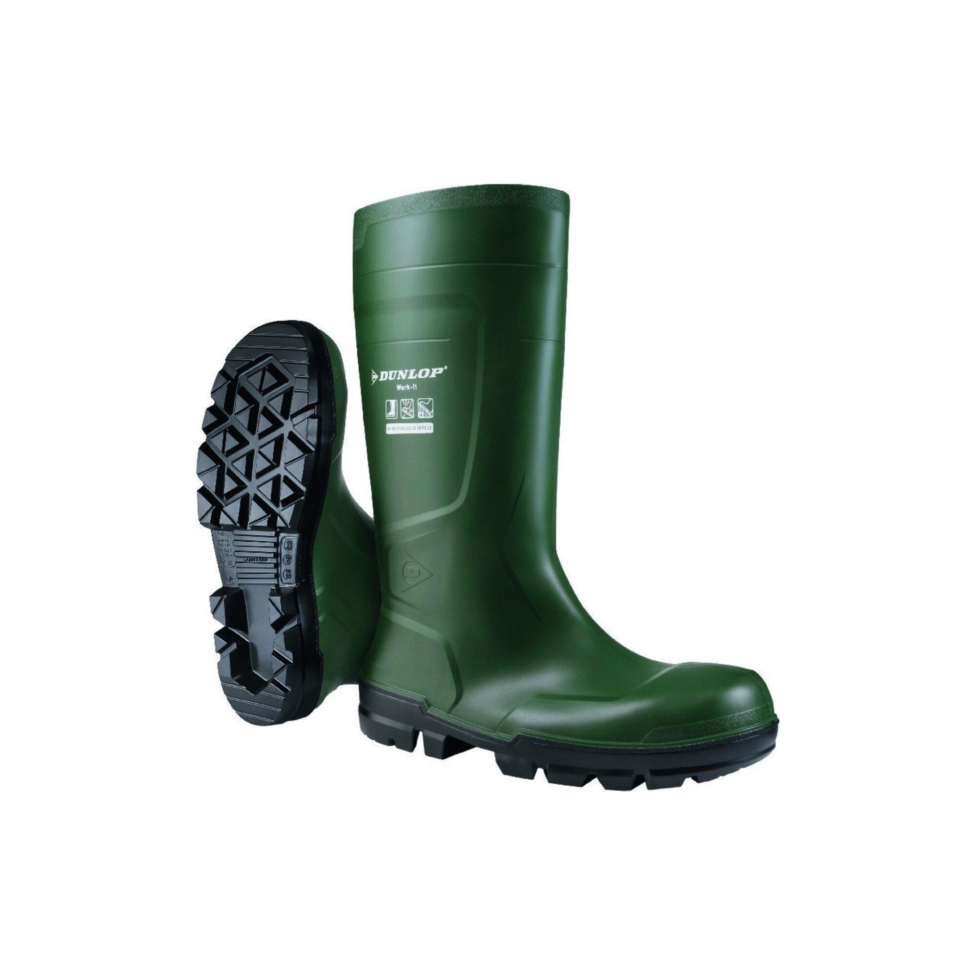 Dunlop Stiefel WORK-IT FullSafety Heritage Green PVC SR LO LG,S5,Gr.37 (NB2KL01.37)