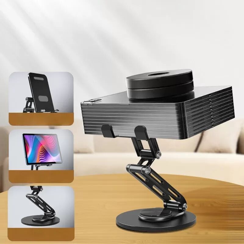 INF Support Téléphone Rotatif 360° - Support de Bureau Pliable et Portable