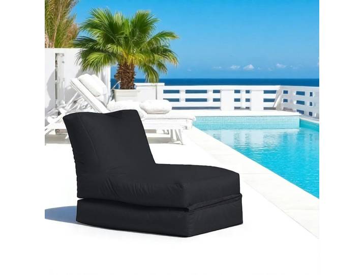 Chilienne de jardin dépliable en tissu imperméable ARTA - Noir