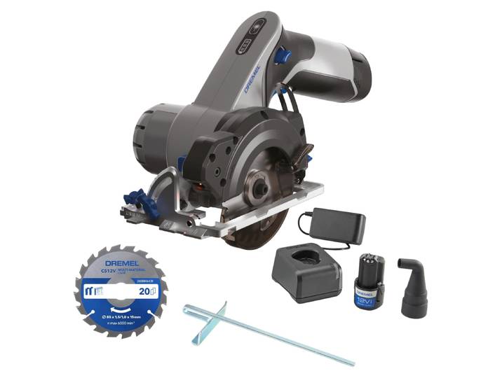 Scie compacte CS12V-S1 12 V - 3 accessoires. 1 batterie 2 Ah + chargeur - DREMEL Blueprint