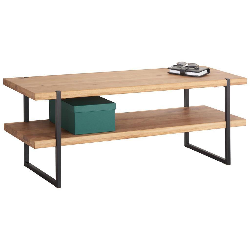 Linea Natura Garderobenbank , Eichefarben , Holz, Metall , 120x45x40 cm , Abstellfläche , Garderobe, Garderobensets & -serien, Garderoben-Serie