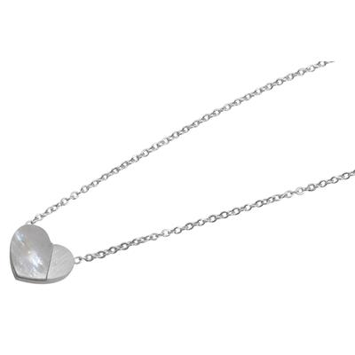 Kette ohne Anhänger ADELIA´S "Halskette mit Anhänger – Herz aus Edelstahl", silber, Halsketten, Damen, 48cm, Edelstahl, Geschenkidee: zeitlos und vielseitig