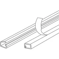 Kleinhuis LCD-Minikanal LCD101, Länge 2m - braun, mit Bodenlochung