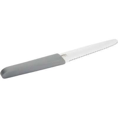 Brotzeitmesser WOLL "Cutting Edge", grau, 1 Stk., Edelstahl, Kunststoff, Essmesser, aus deutschem Edelstahl gemäß DIN 1.4116