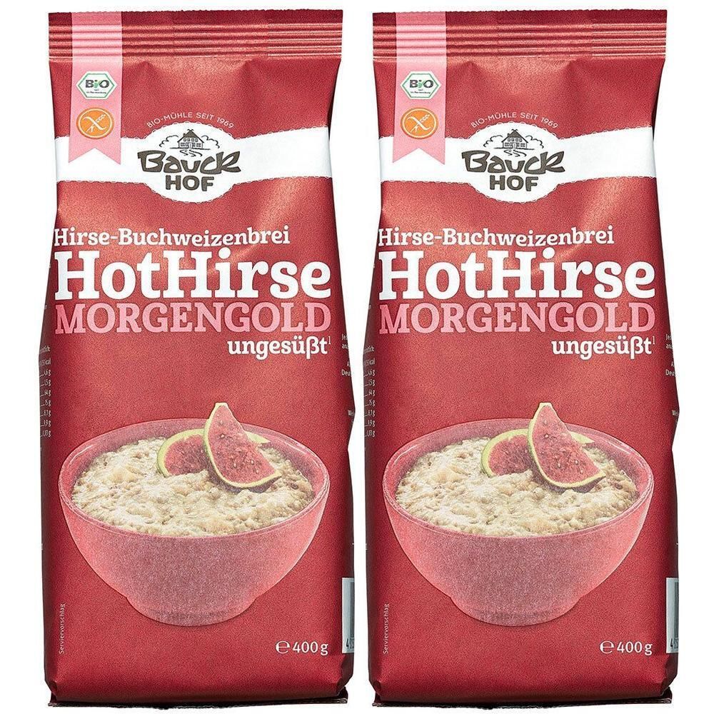 Bauckhof Bio Hot Hirse, Morgengold 2x 2x400 g