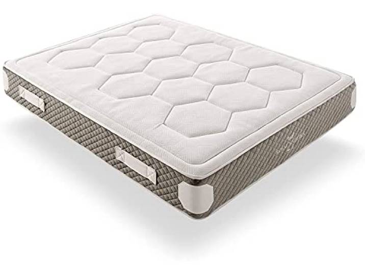 Simpur Relax Taschenfederkernmatratze Royal Madeira 200x200 cm, 25 cm Höhe, Memory-Schaum Hybrid, 13 Komfortzonen, H3 Härtegrad
