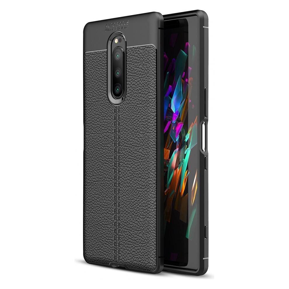 Screenguard Sony Xperia 1 Hülle Leather Design TPU Cover (Sony Xperia 1) (00024353)