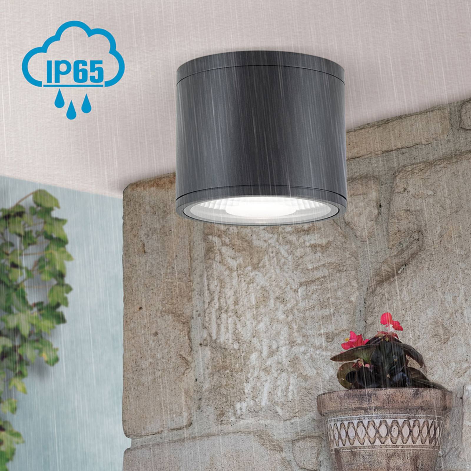Orion LED-Deckenstrahler Sputnik IP65 Ø 14,5 cm schwarz, schwarz, für Badezimmer, Aluminium, Modern,