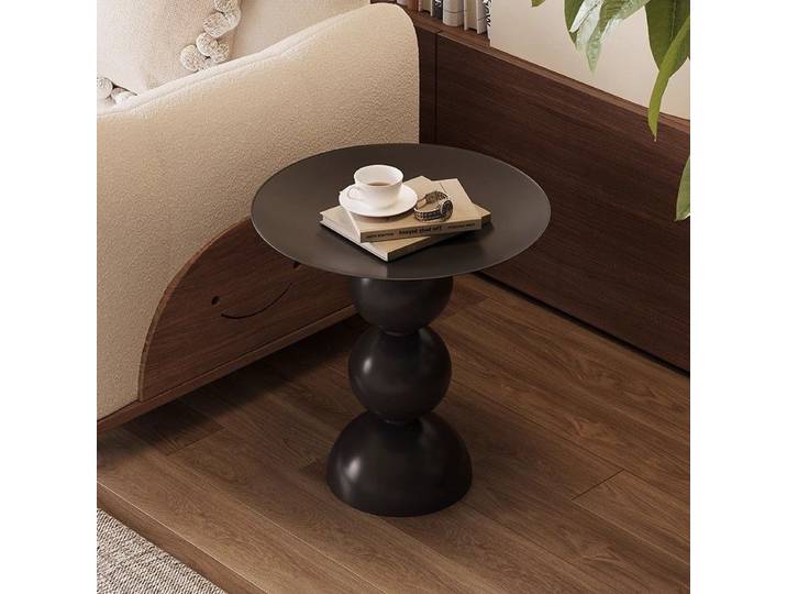 Table basse rétro, tables d'appoint rondes, table de chevet de luxe, tables à thé multifonctionnelles minimalistes pour salon, meubles de maison