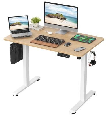 Kodotan sofa Electric Standing Desk Adjustable Height Sit Stand Home Office Desk With Splice Board