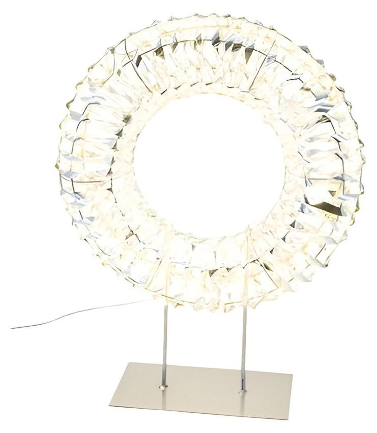 Gehlmann Verlichte Kerstkrans Staand Zilver met 300 LED accenten