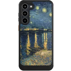 Nivocase Hülle für Samsung Galaxy S23+ Handyhülle NIVOcore Case Schwarz Kunst Malerei (Samsung Galaxy S23+), Smartphone Hülle, Schwarz