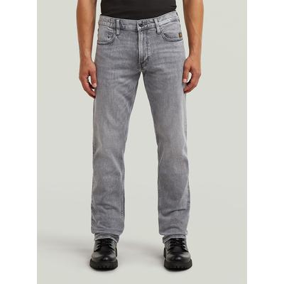 5-Pocket-Jeans G-STAR "Mosa Straight Jeans", Herren, Gr. 30, Länge 32, faded grau neblina, Obermaterial: 98% Baumwolle, 2% Elasthan, Jeans 5-Pocket-Jeans