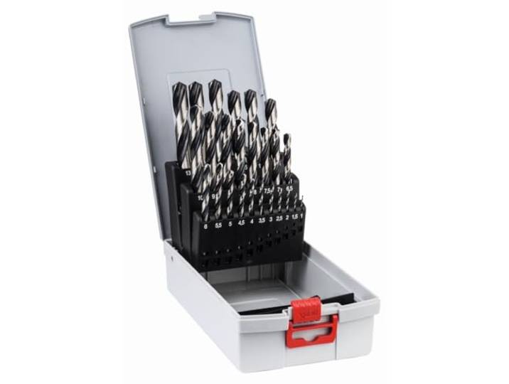 Bosch Professional 25tlg. HSS Spiralbohrer PointTeQ Set (für Metall, ProBox, Zubehör Bohrschrauber)
