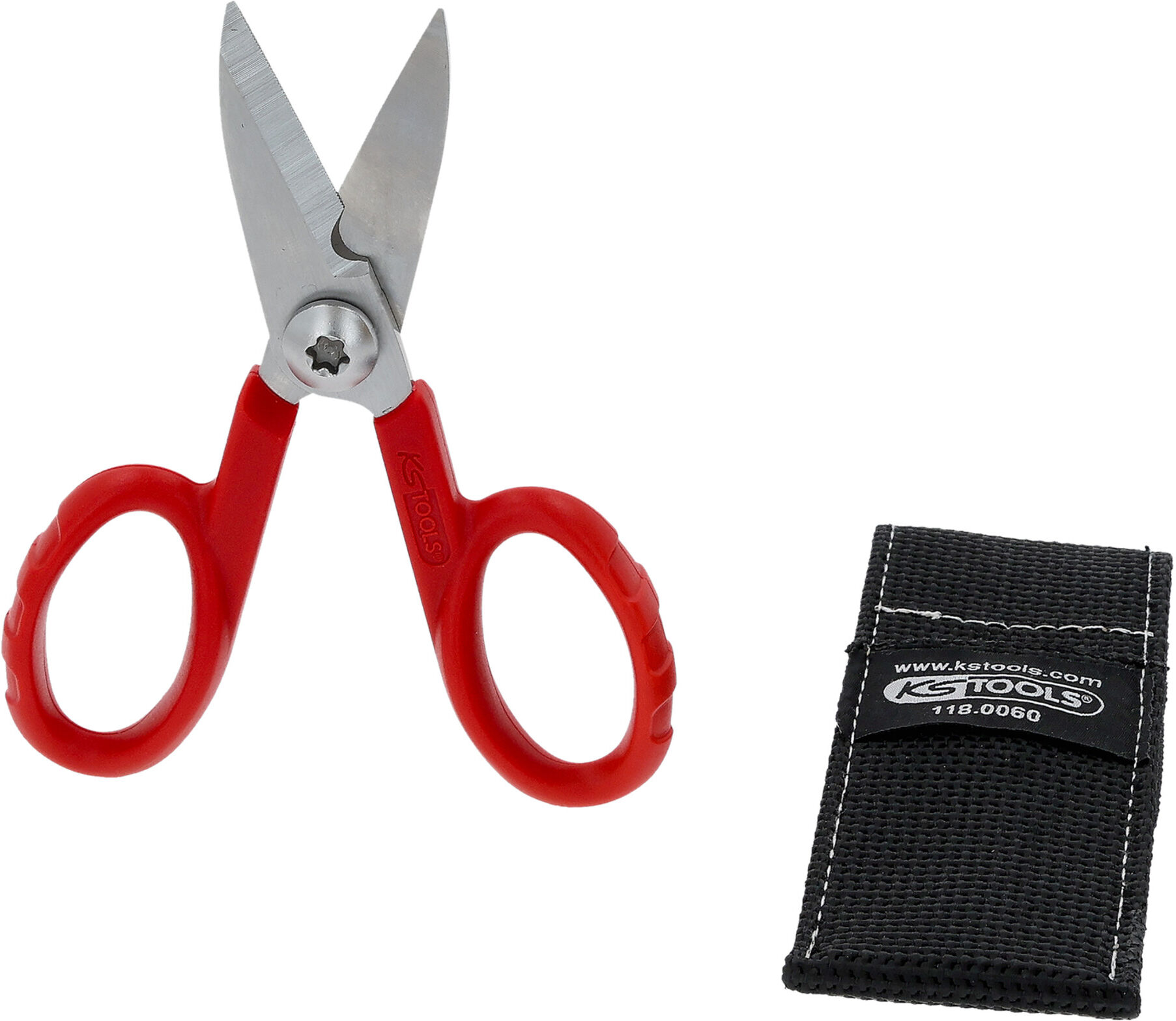 KS Tools Universal-Werkstattschere, 140mm, inklusive Gürteltasche (118.0060)
