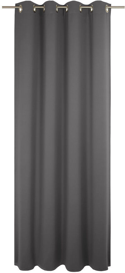 Ebern Designs Newbury Room Darkening Eyelet Curtain Panel Panel Grey 145cm H x 132cm W