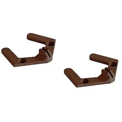 Zafferano Zubehör für PENCIL MODULO LUCE Halteklammern 1, 2er Set, Corten ZAF-LD0812R3
