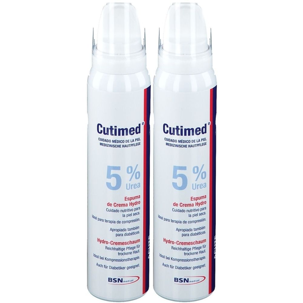 Cutimed Acute Hydro Cremeschaum 5% Urea 2x 2x125 ml Schaum