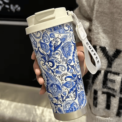 Inspire Picks 500ml Stainless Steel Thermo Travel Mug Dual Drink Leakproof Car Coffee Cup For Tea And Water chanzhi 500ml