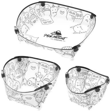 Uplift Picks Collapsible Camping Bowl Set Foldable Outdoor Tableware For Travel And Picnic 1 Set 3 Pcs