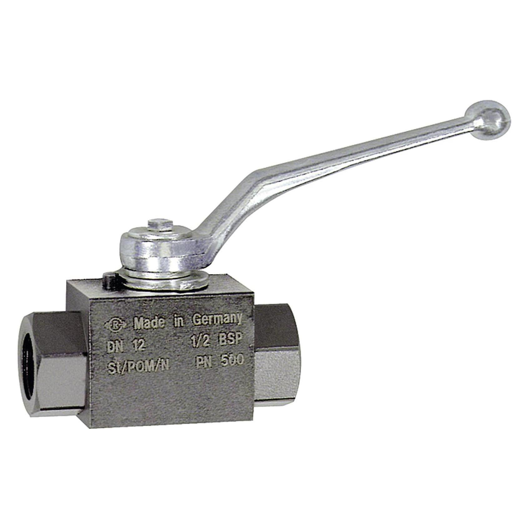 Riegler Kugelhahn, Hochdruckausführung, G-Innengewinde, Stahl, G 1 (25 mm) (392.27)