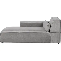 CHAISELONGUE-RECHTSSEITIGE Stoff Grau Hellnar