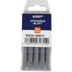Werkzeugstore24, Sägeblatt, 20x Bi-Metall Stichsägeblatt geschliffen/konisch auf Stoss GL 100 mm sauber/splitterfrei