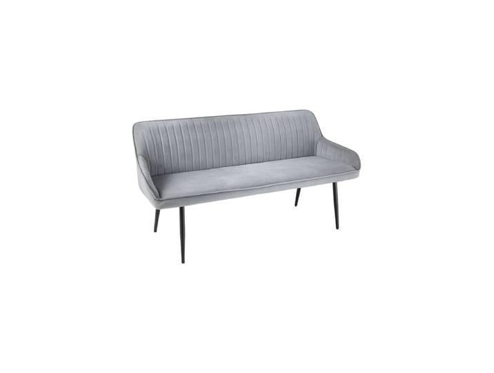 Design Sitzbank „Turino“ Samt Silbergrau Invicta Interiors