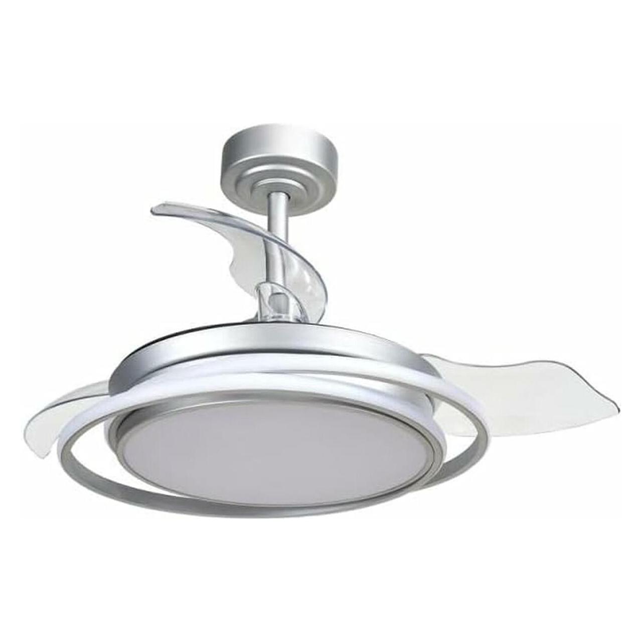 Cristal Record Deckenventilator Silberfarben 40 W Ø 40 cm (41 dB) (61142562)