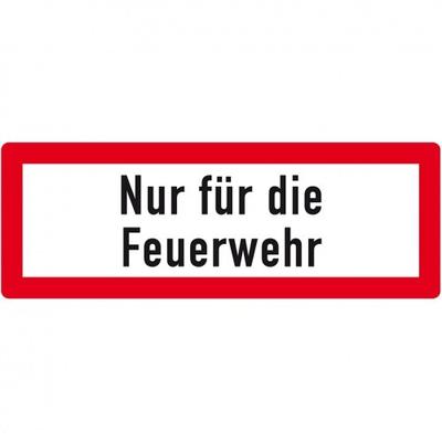 Schild I Hinweisschild Nur für die Feuerwehr, Aluminium RA0, reflektierend, 594x210mm, DIN 4066