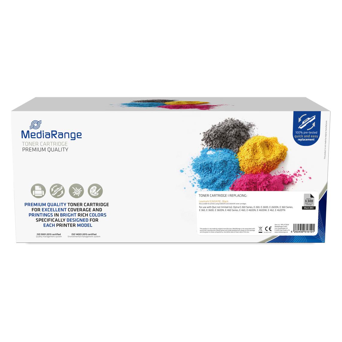 MediaRange Toner Lexmark für E260A11E/E260A21E/E260A31E sw (MRLXT260A)
