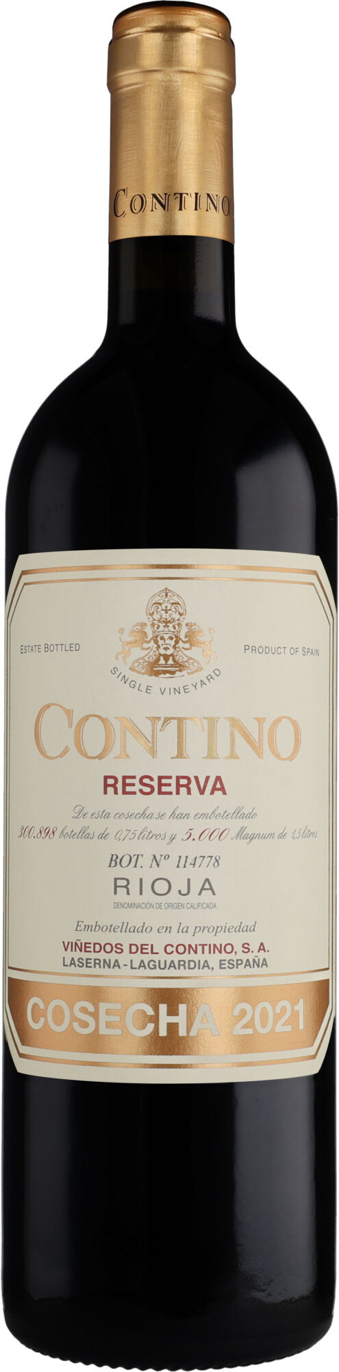 C.V.N.E. - Viñedos de Contino Contino  Reserva 2021 14% Vol. Rotwein Trocken aus Spanien