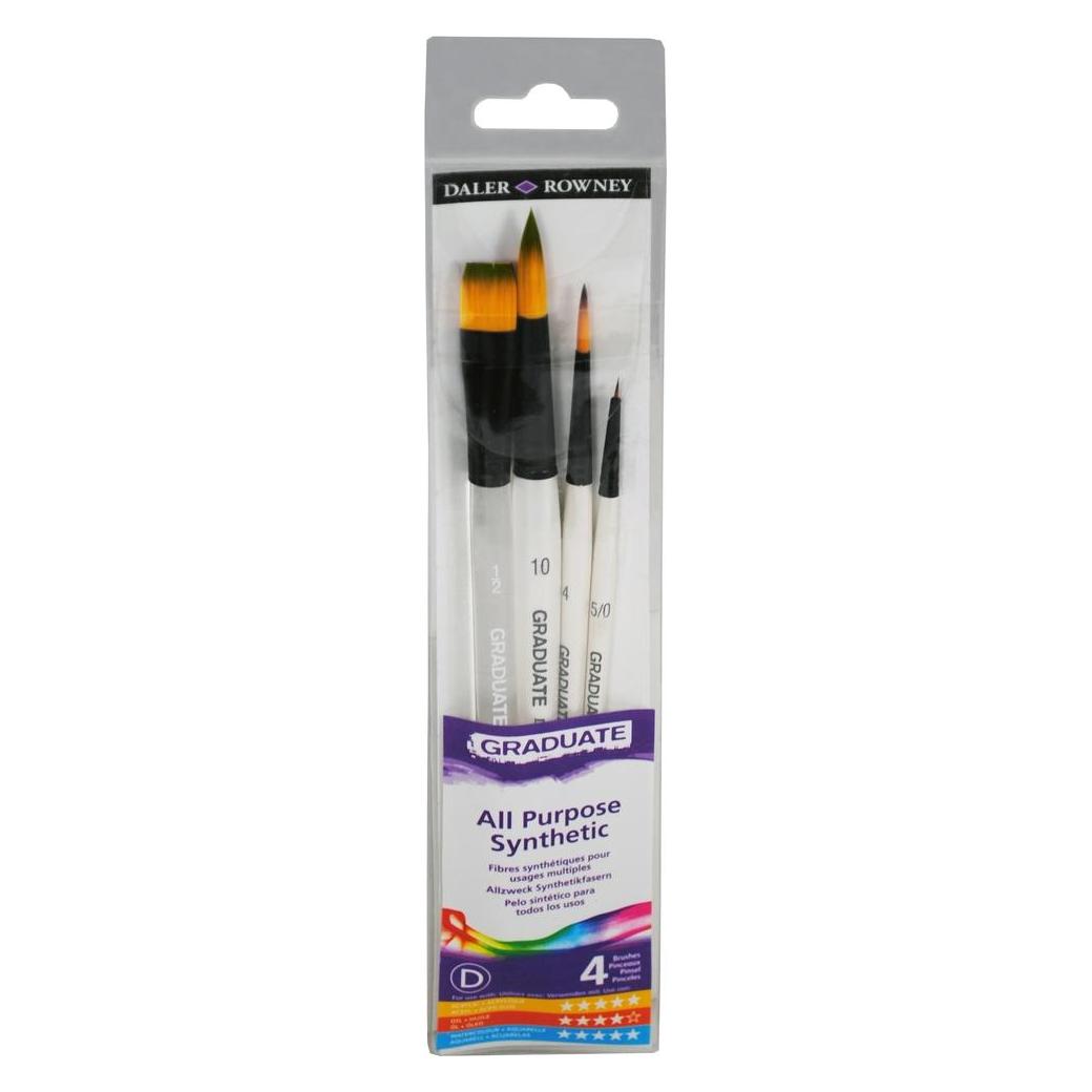 Daler-Rowney Graduate Synthetic Watercolour Set 4 pcs (50 mm) (16-212540009)